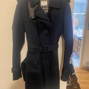 Sandro Dark Blue Trench Coat